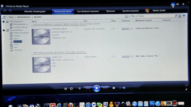 ... und der Windows Media Player.